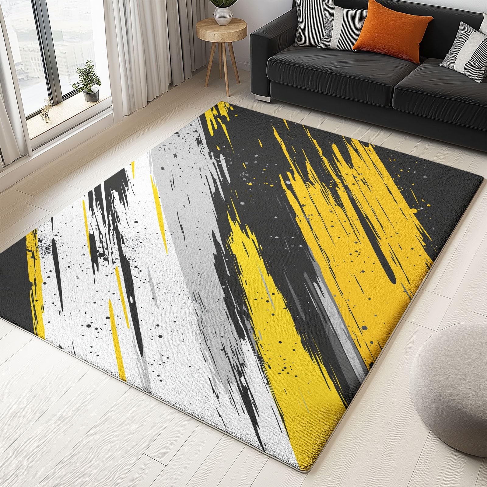 Tapis de salon lavable fin et doux pour sécuriser les sols glissants de l'entrée