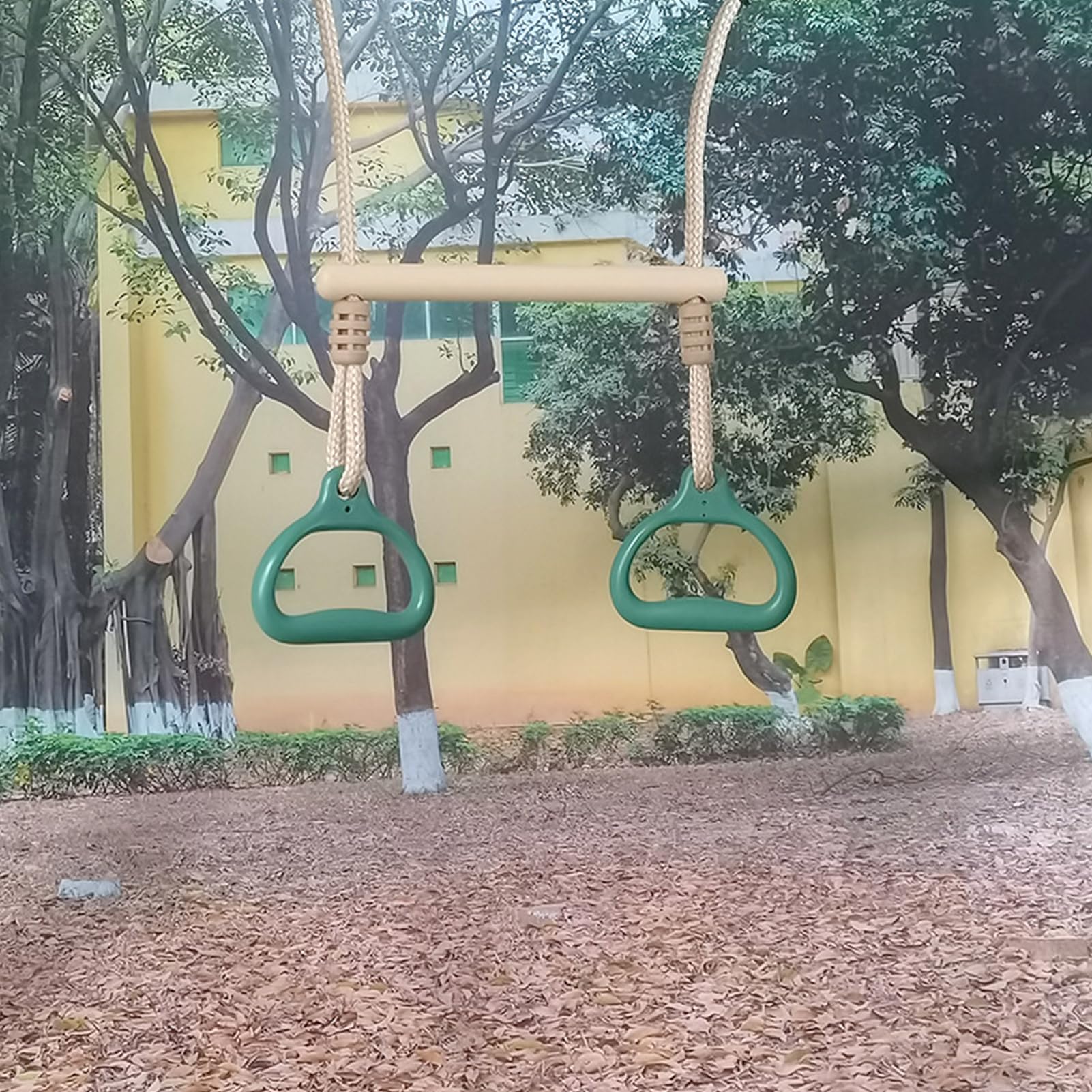 Trapeze Bar | Juguetes Al Aire Libre para Niños | Barra De Trapecio con Anillos | Accesorio De Marco De Escalada Equipo De Fitness para Adultos, Niños, Uso Interior Y Exterior