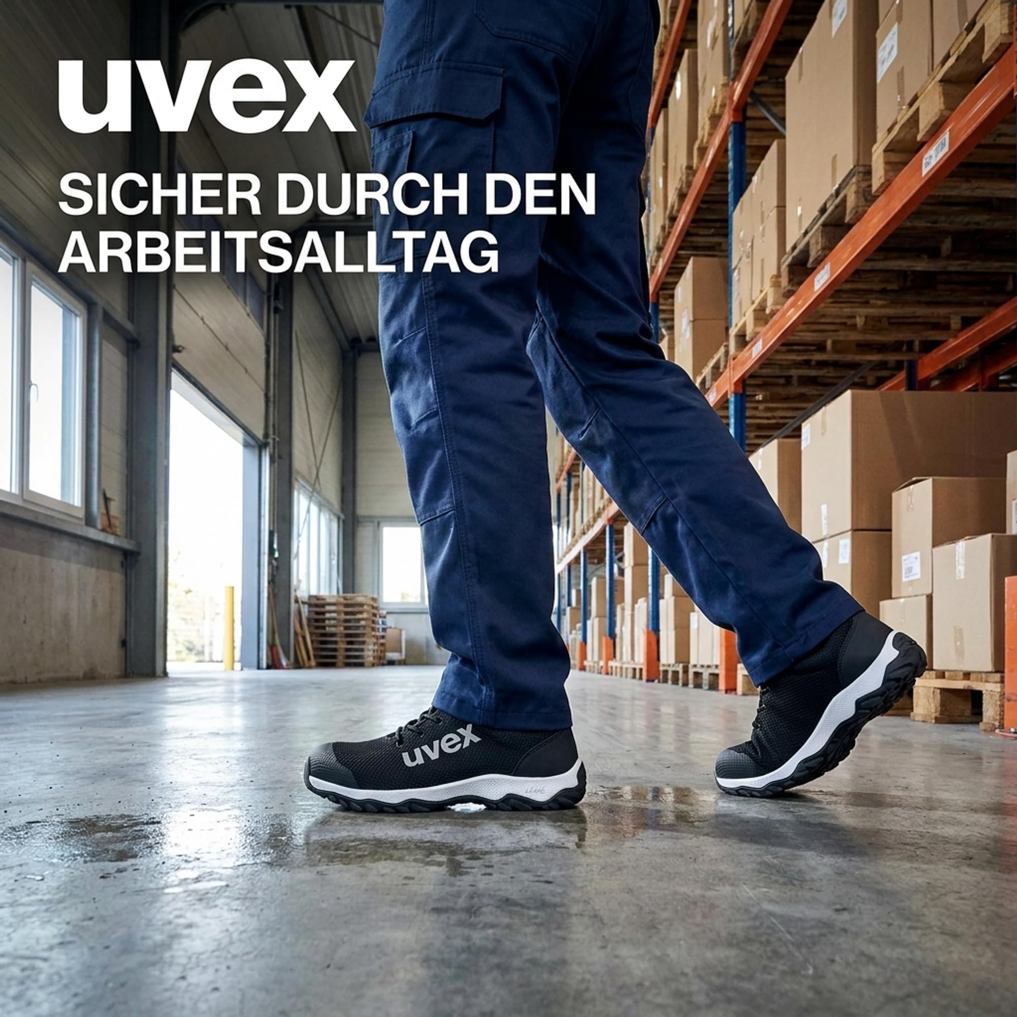 Uvex coreguard Sicherheitsschuhe S1 PL Herren Halbschuh Stahlkappe Sneaker