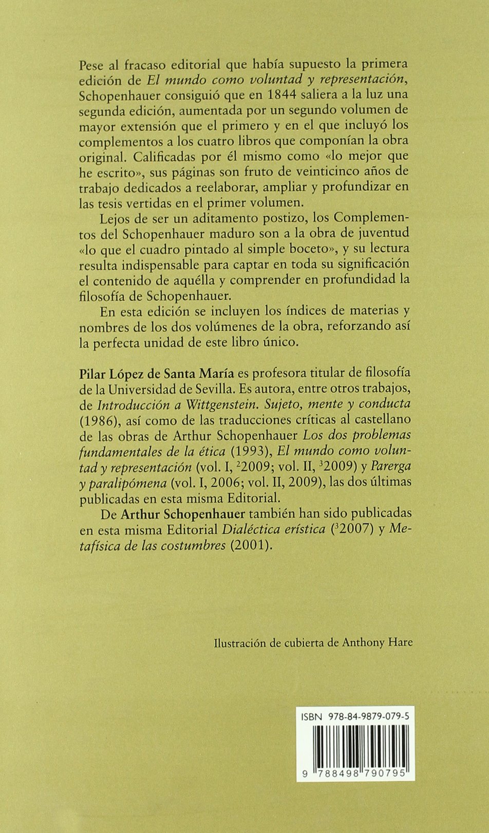 El Mundo Como Voluntad Y Representación - Volumen II: 2 (Clásicos de la Cultura)