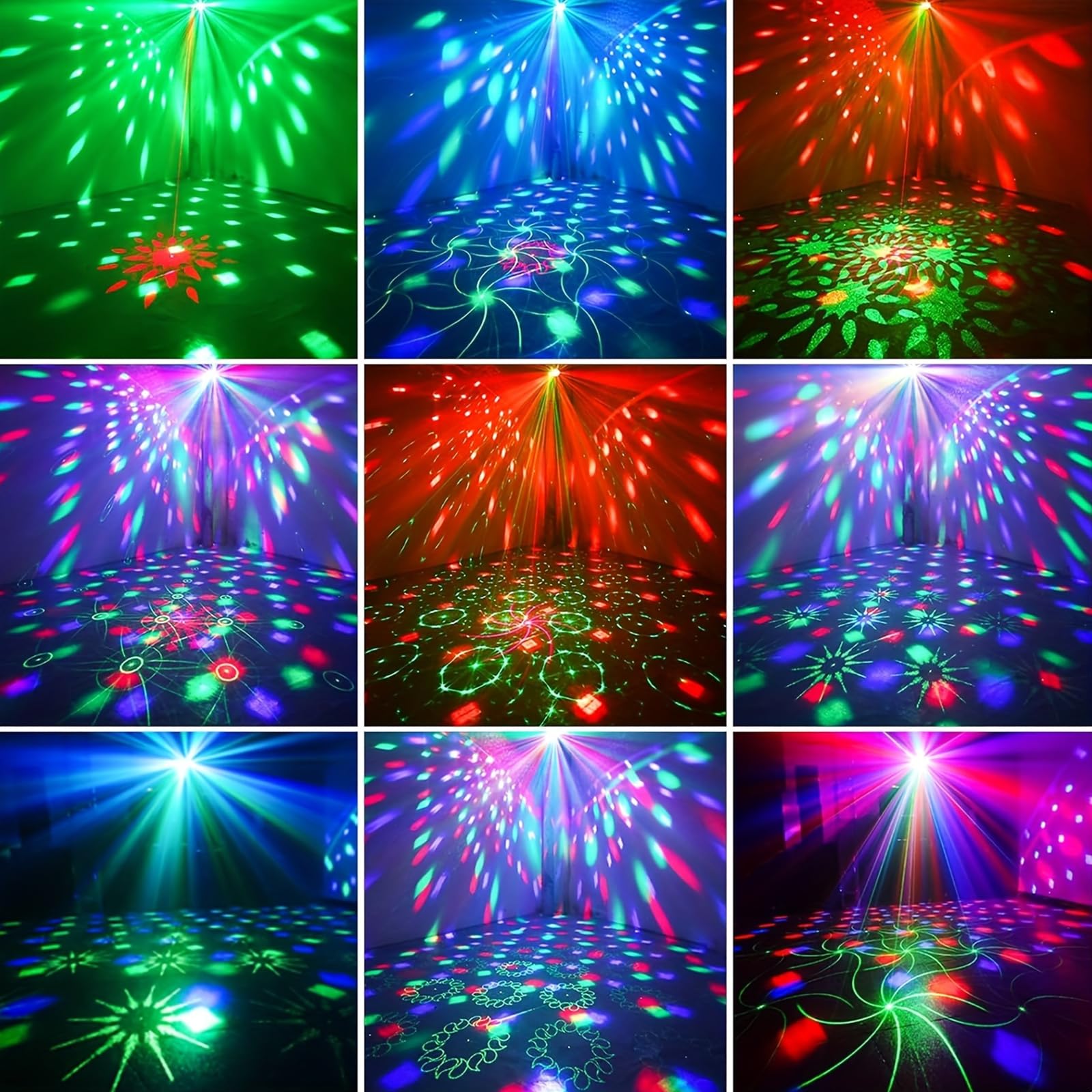 Les projecteurs de scène, les lumières stroboscopiques de DJ, les boules disco à LED et les télécommandes à commande vocale conviennent aux fêtes d'anniversaire, aux karaokés et aux réunions de famill