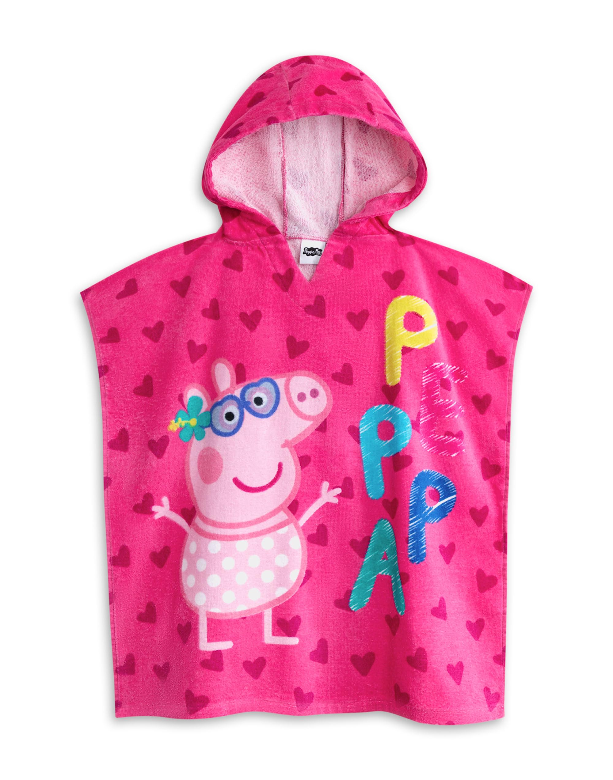 Peppa Pig Ensemble de Maillot de Bain et Serviette à Capuche pour Filles