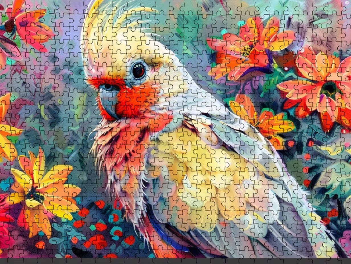 Puzzle per Adulti 5000, Pappagallo Bianco, legno Classico Puzzles LDYQS6671