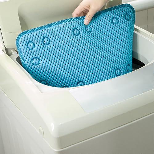 Miniatura 53 de Tapete antideslizante de espuma de doble capa de 37 x 17 pulgadas, más cómodo y grueso que el tapete de ducha de espuma ordinario, tapete de baño