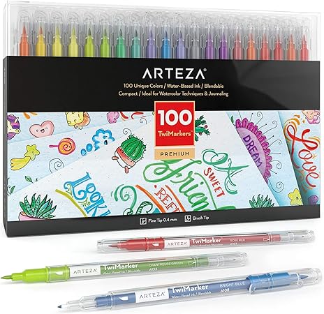 arteza brush tip markers