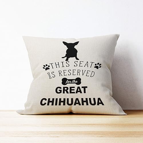 Miniatura 8 de Regalos de Chihuahua para mujeres y hombres, fundas de almohada de Chihuahua de 18 x 18 pulgadas, regalos de Chihuahua para amantes de Chihuahua,