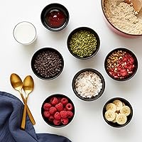 Vista 7 de TP Juego de 6 cuencos de 10 onzas, cuencos de melamina de 4.5 pulgadas para aperitivos, aperitivos, helados, salsas, guarniciones, irrompibles