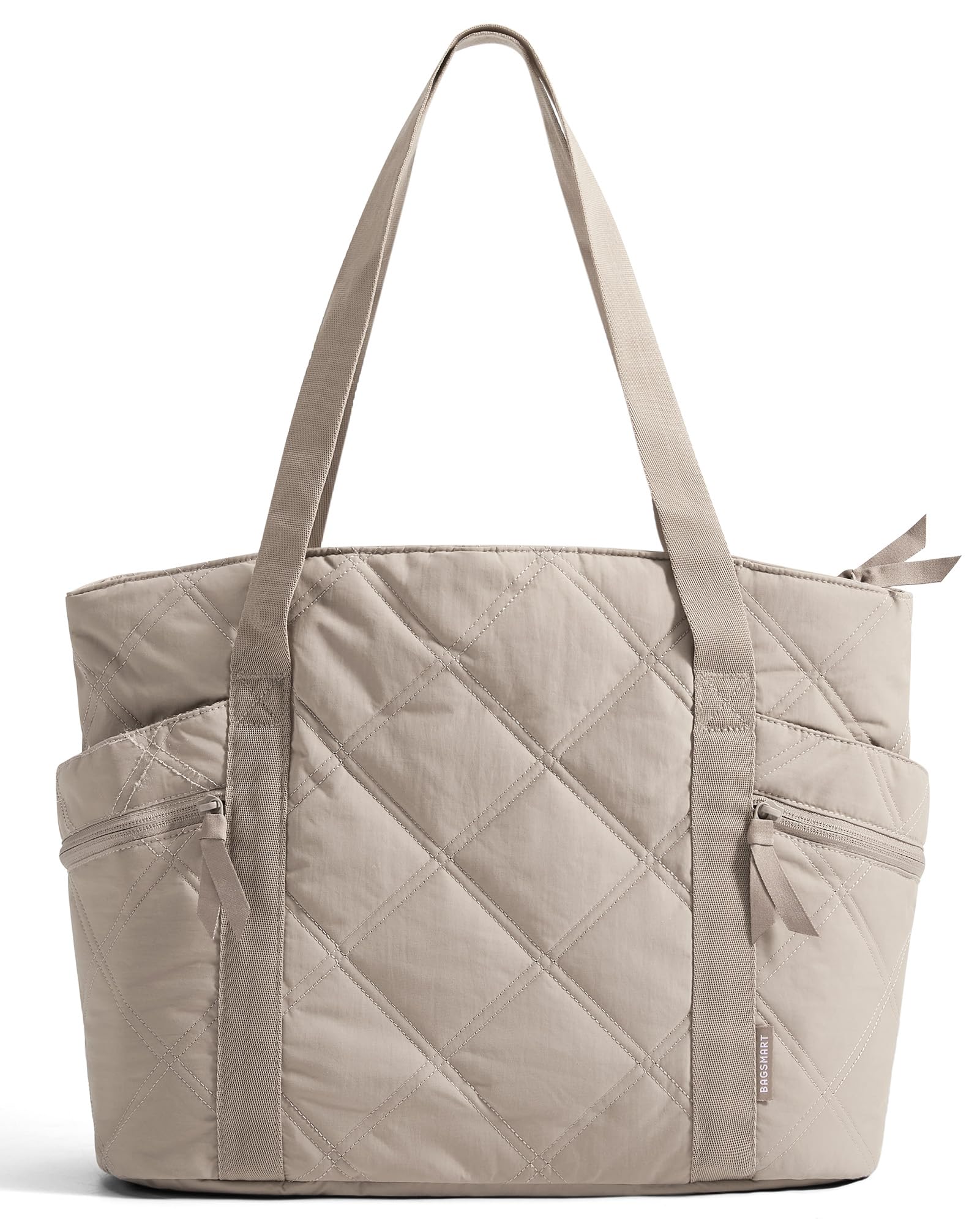 Crush Tote Bag for Women, 20L Puffer Work Tote with Zipper, Travel Essentials Quilted Nurse Hospital Bag