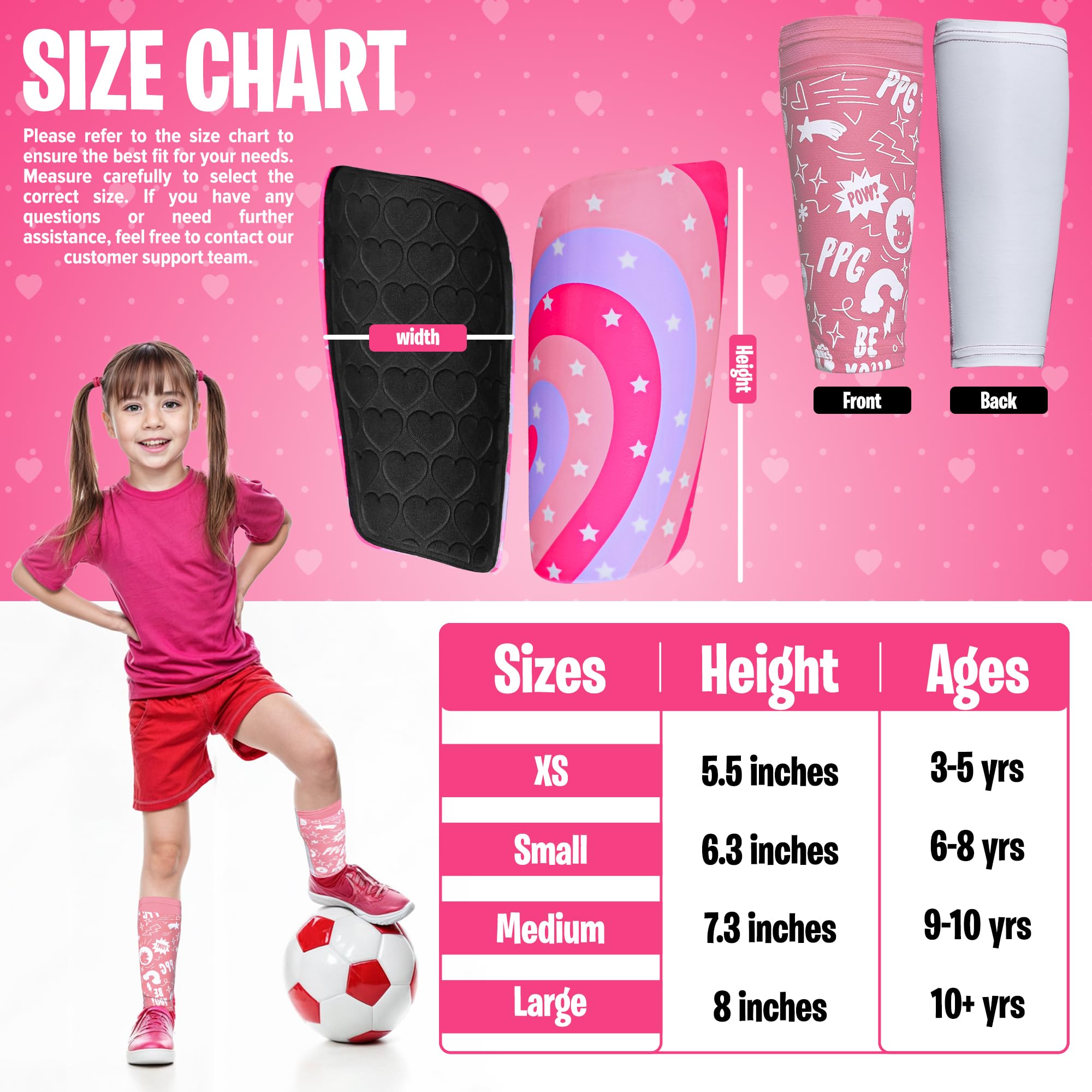 Parastinchi infrangibili da calcio per bambini, include maniche, parastinchi da calcio per ragazzi e adulti, colori vivaci