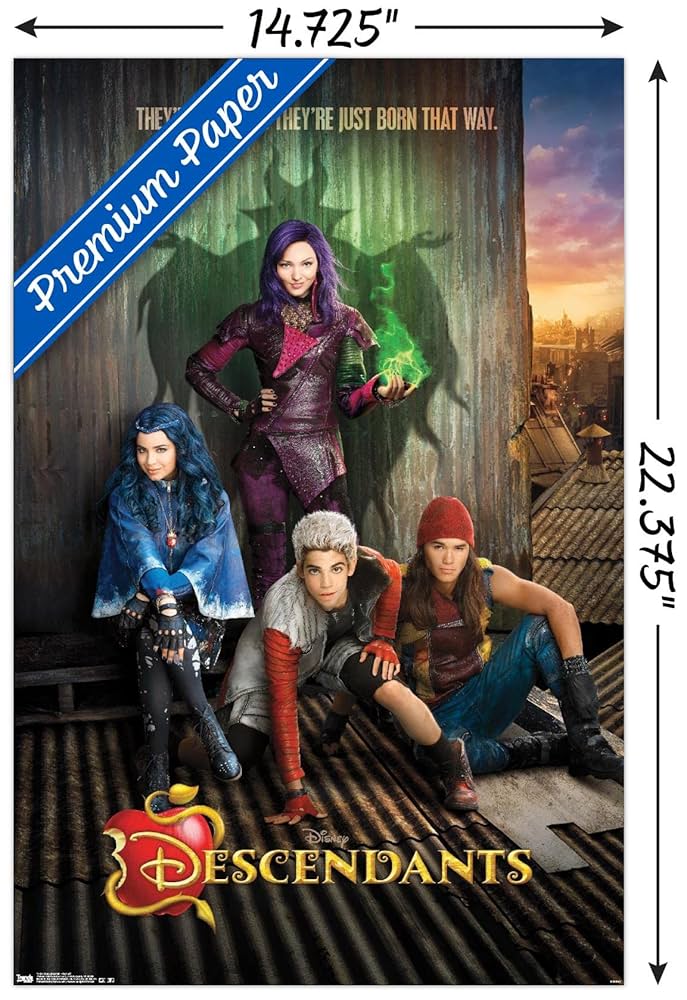 定価以下descendant Fit out SILKSCREEN POSTER Amazon.com: Trends International Disney Descendants - Key
