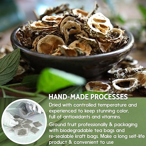 Miniatura 7 de 60 bolsas de té de melón amargo, melón amargo 100% natural y puro. Té de hierbas de melón amargo. Té de frutas de melón amargo. Sin azúcar, sin