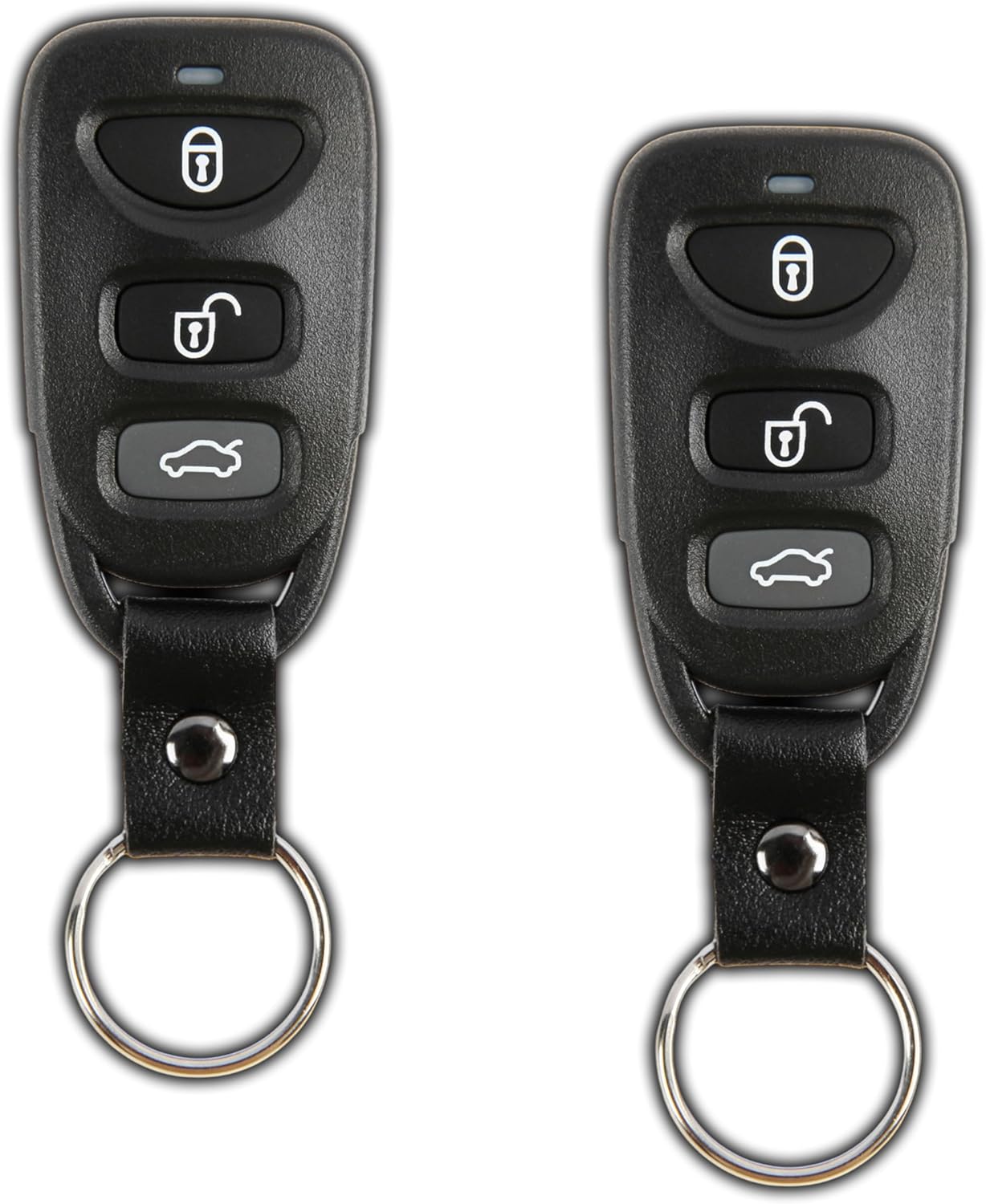 2X KeylessOption Key Fob Replacement for 2006 2007 2008 2009 2010 Hyundai Sonata Elantra Remote, 3-Button with Panic OSLOKA-310T, Locksmith Required