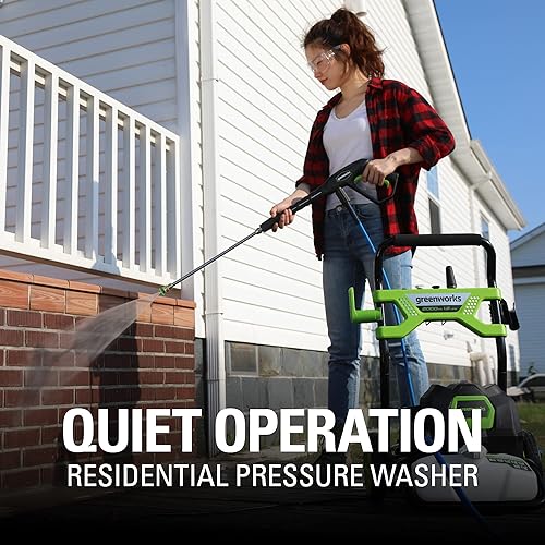 Miniatura 10 de Greenworks 2000 PSI 1.2 GPM Lavadora a presión (marco abierto GPW2003) GPW2003