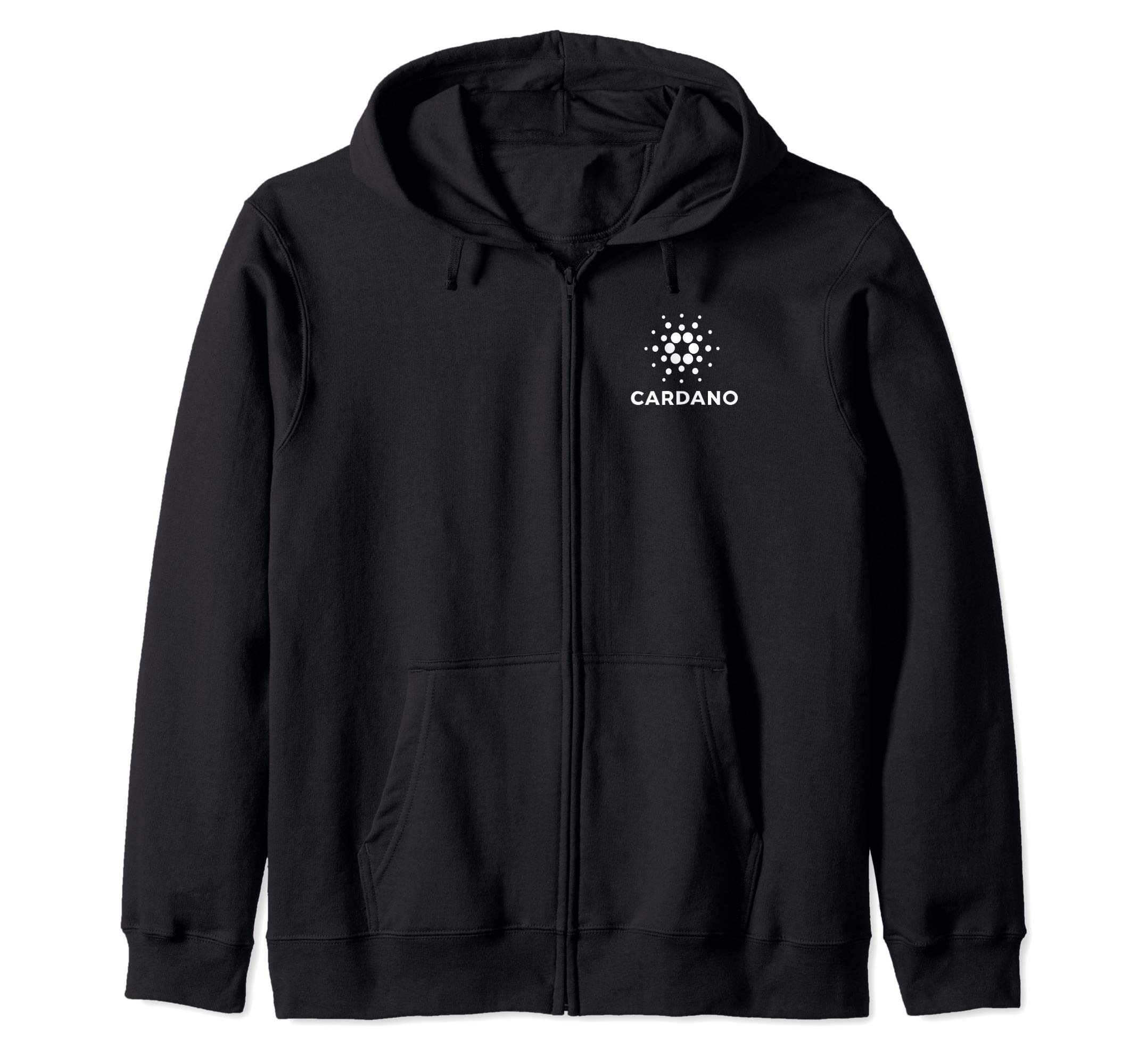 Cardano Digital Design ClubCardano ADA Cryptocurrency Pocket Logo Zip Hoodie