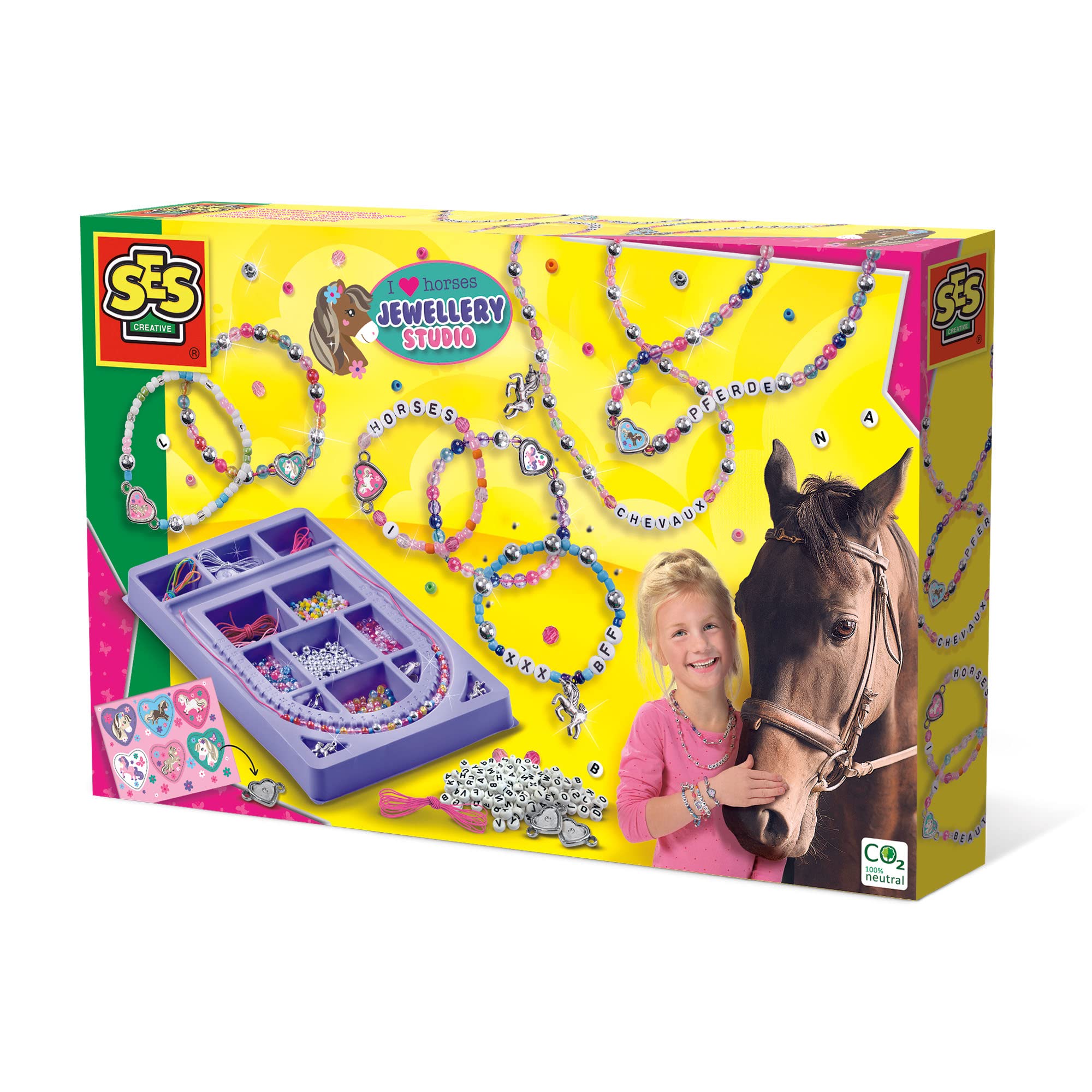 SES Creative - Jewellery Making Set - Horse Charms - Kids - Multi