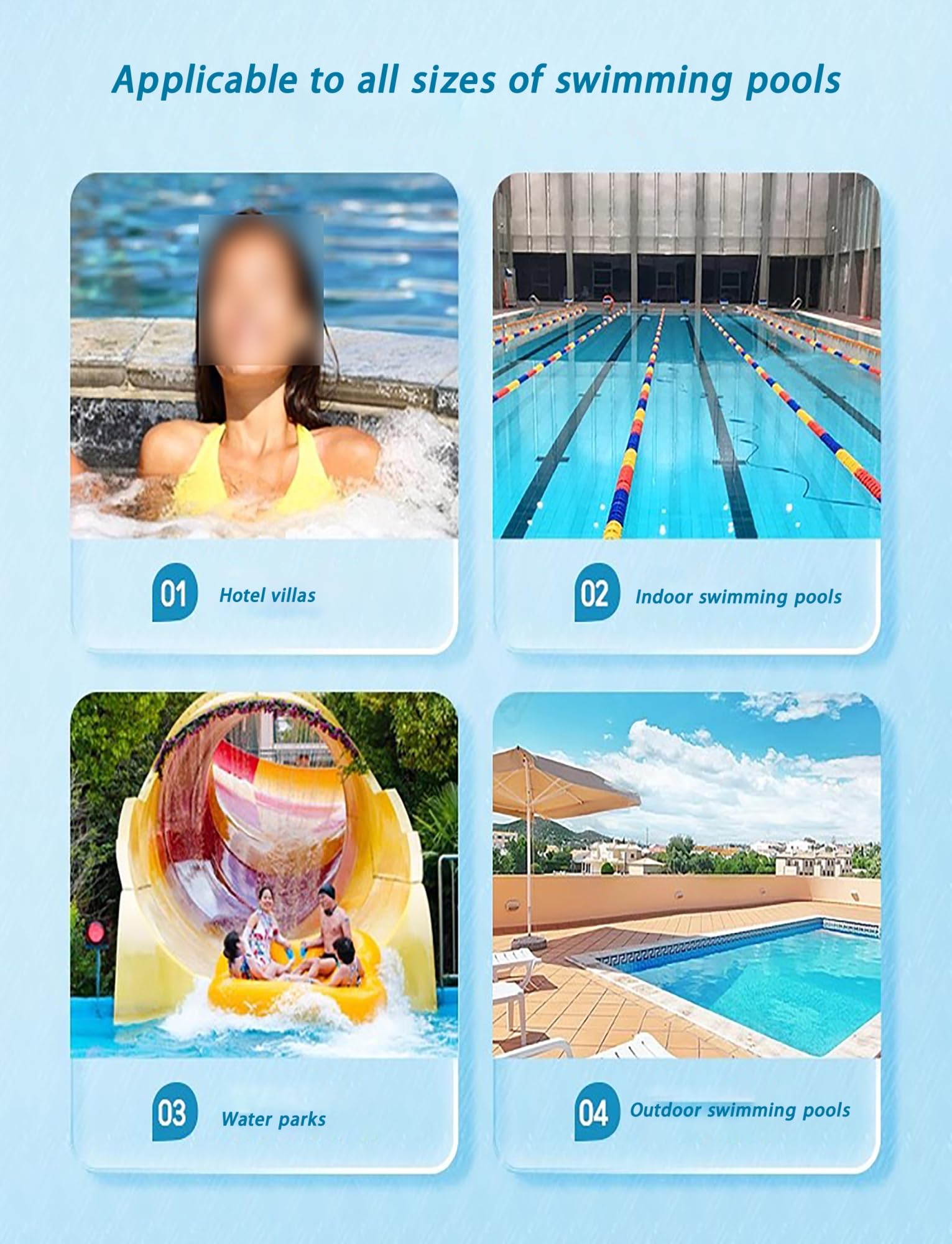 Questo retino per Skimmer da Piscina, reti per la Pulizia delle Foglie con Rete a rastrello Profonda, Strumento di Pulizia per Foglie da Piscina Resistente con Telaio a Maglia fine Adatto a