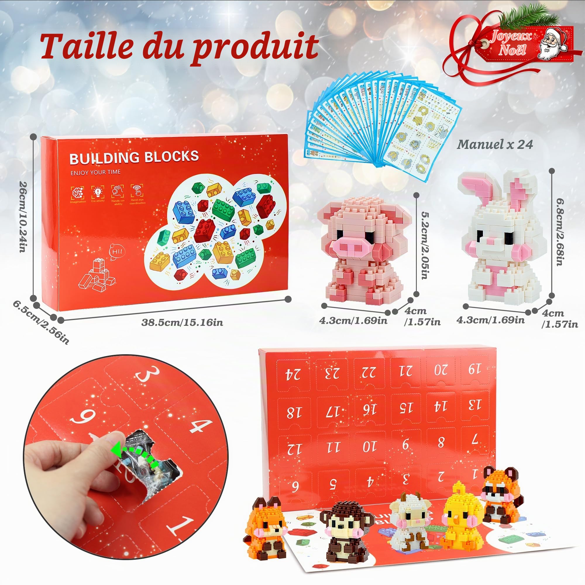24 Jours Calendrier de L'avent 2026 Enfant