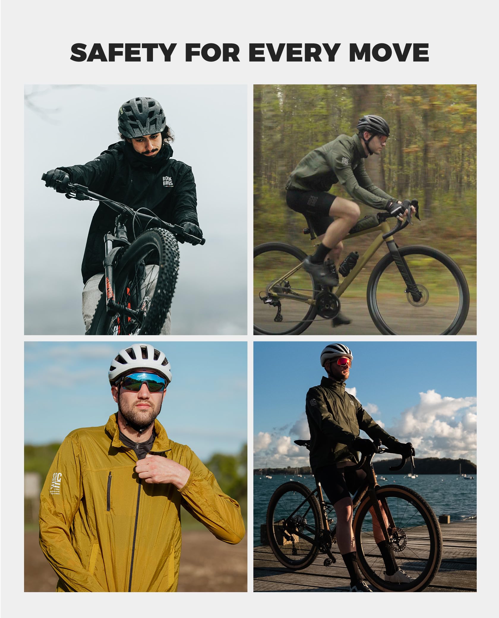 ROCKBROS Road to Sky Kurtka męska Kurtka sportowa Odzież rowerowa Wiatroszczelna kurtka rowerowa do biegania Pieszych wędrówek Rowerowych Oddychająca M-4XL