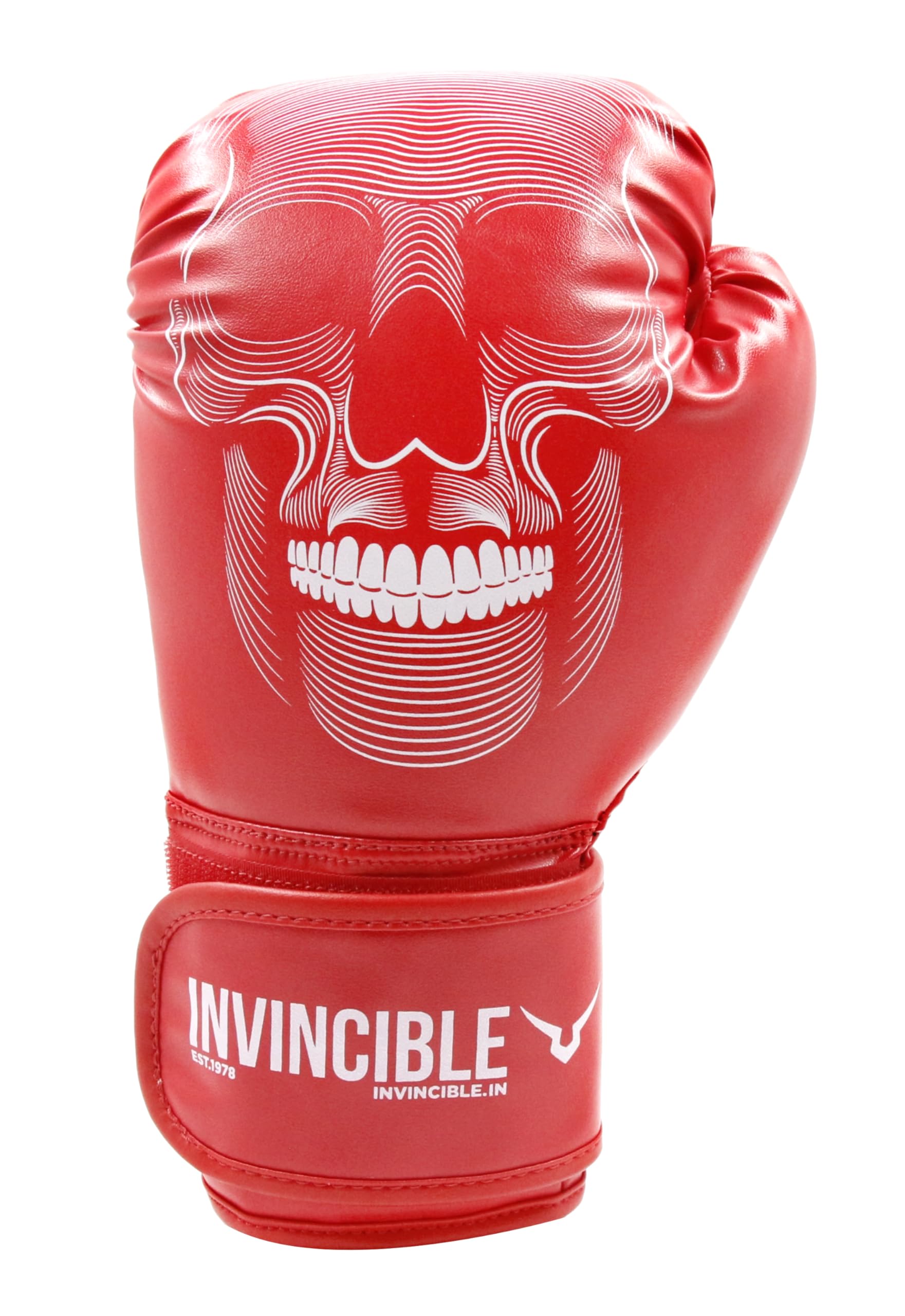 Invincible Skull Boxing Gloves | Beginner Boxing Gloves for Training & Practice | Fitness Workout Gloves for Men & Women