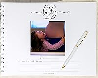 Vista 15 de Personalized Twin Pregnancy Journal (8 Center Designs) - Hardcover Pregnancy Memory Book Customized with Babies’ Names, Nicknames or Phrase