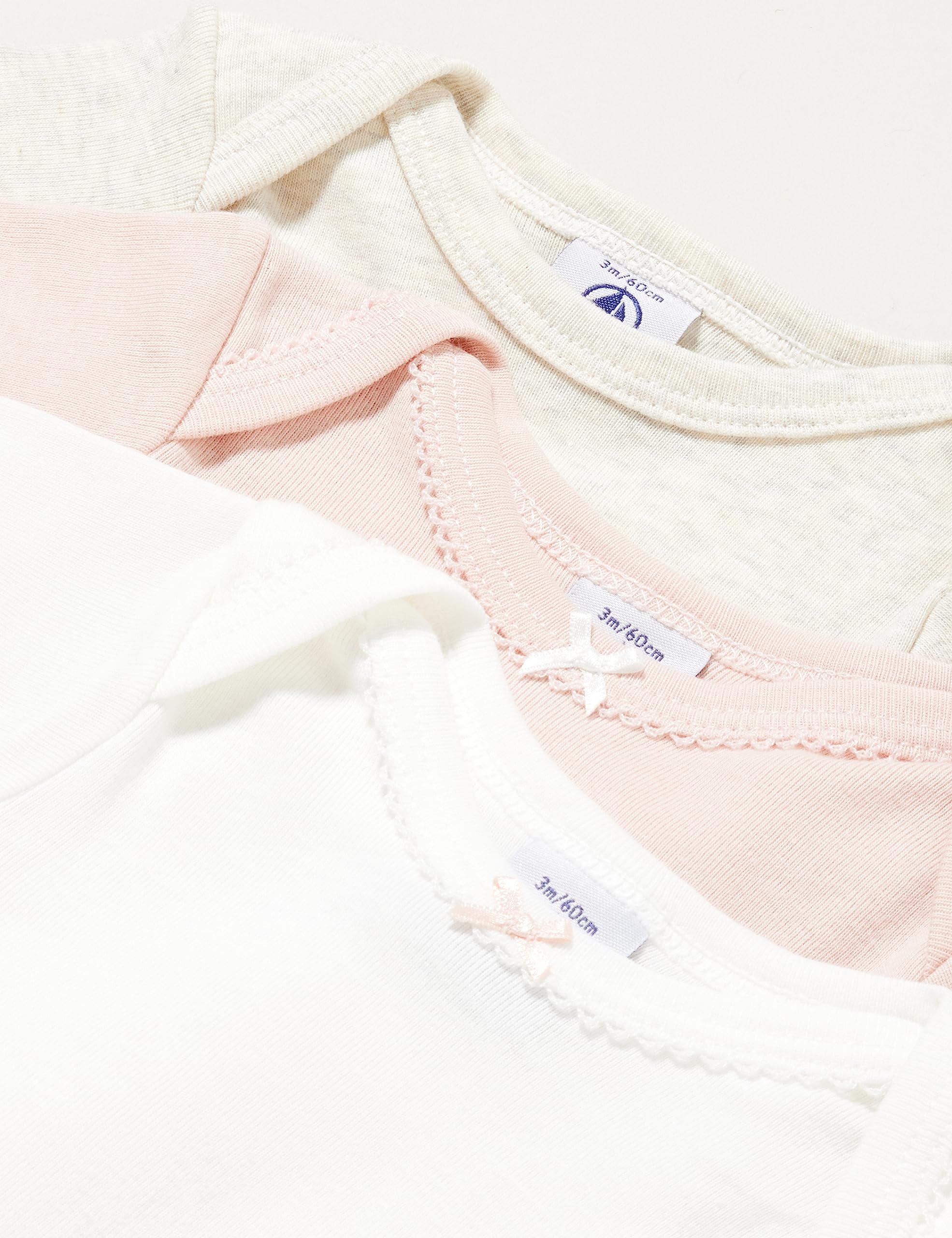 Petit Bateau A08JI Body w paski z długim rękawem, wariant 1, 3 Miesięcy Bimba, Wariant 1, 3 mesi