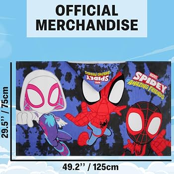 Amazon｜Marvel Spidey And His Amazing Friends バスタオル フード
