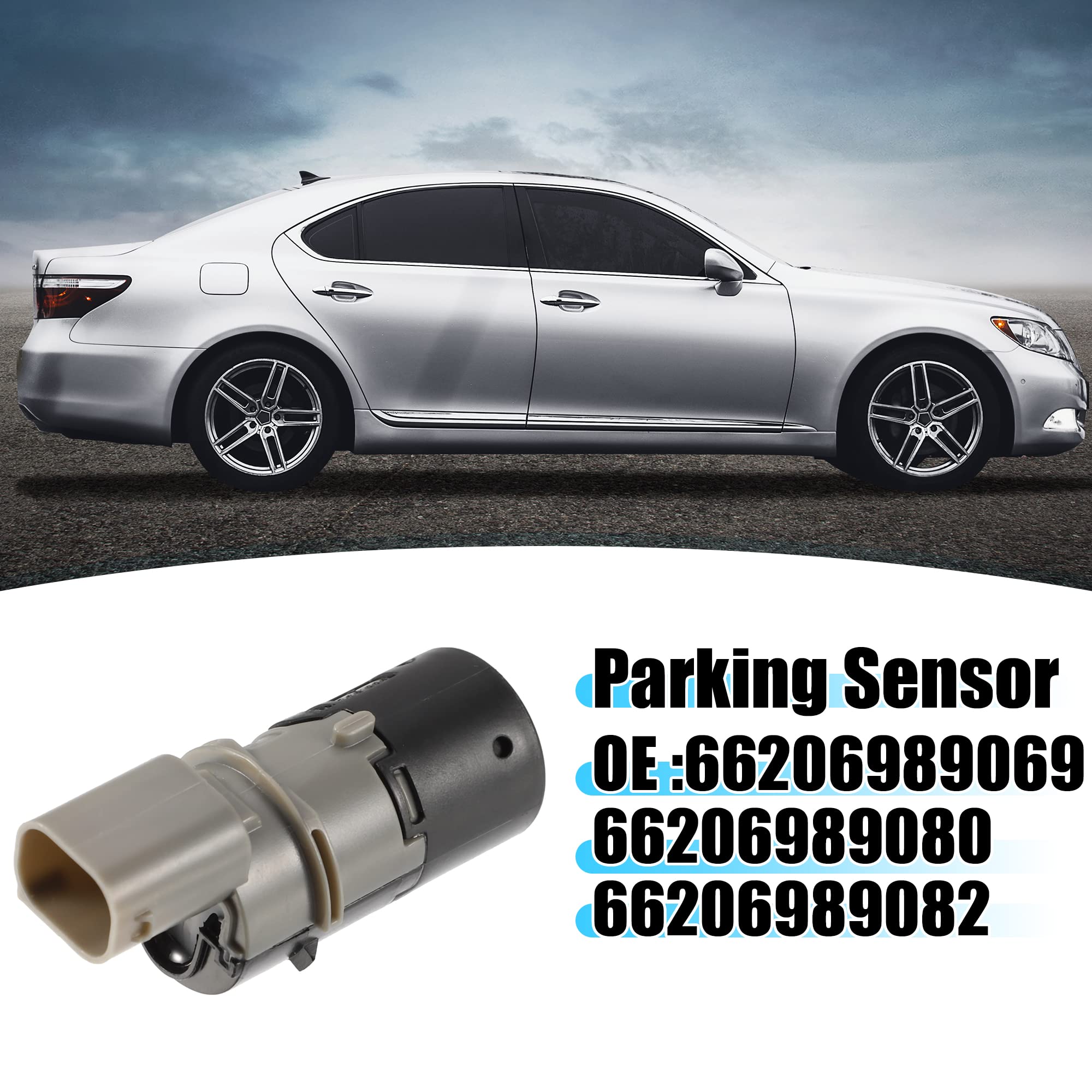 X AUTOHAUX Car Bumper PDC Reverse Parking Assist Sensor for BMW 525i 530i E60 2004-2007 for BMW X3 E83 2004-2006 66206989069 66206989080