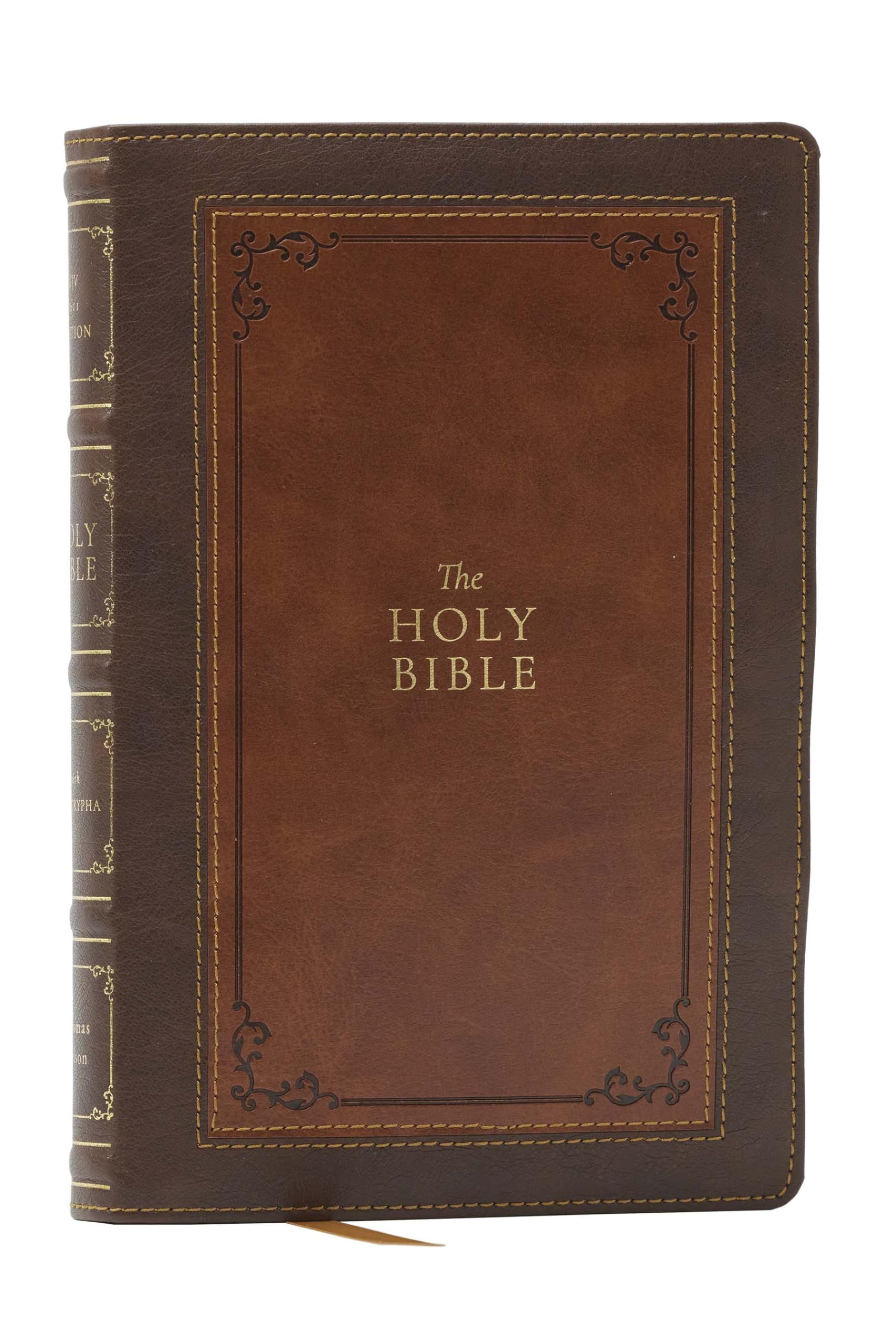 1611 KJV with Apocrypha, Brown Leathersoft: Holy Bible