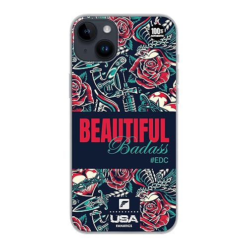 Phone Case Beautiful Badass EDC Girl USA Patriot Design Silicone Transparent - Compatible iPhone and Samsung (Samsung Galaxy A32 5G)