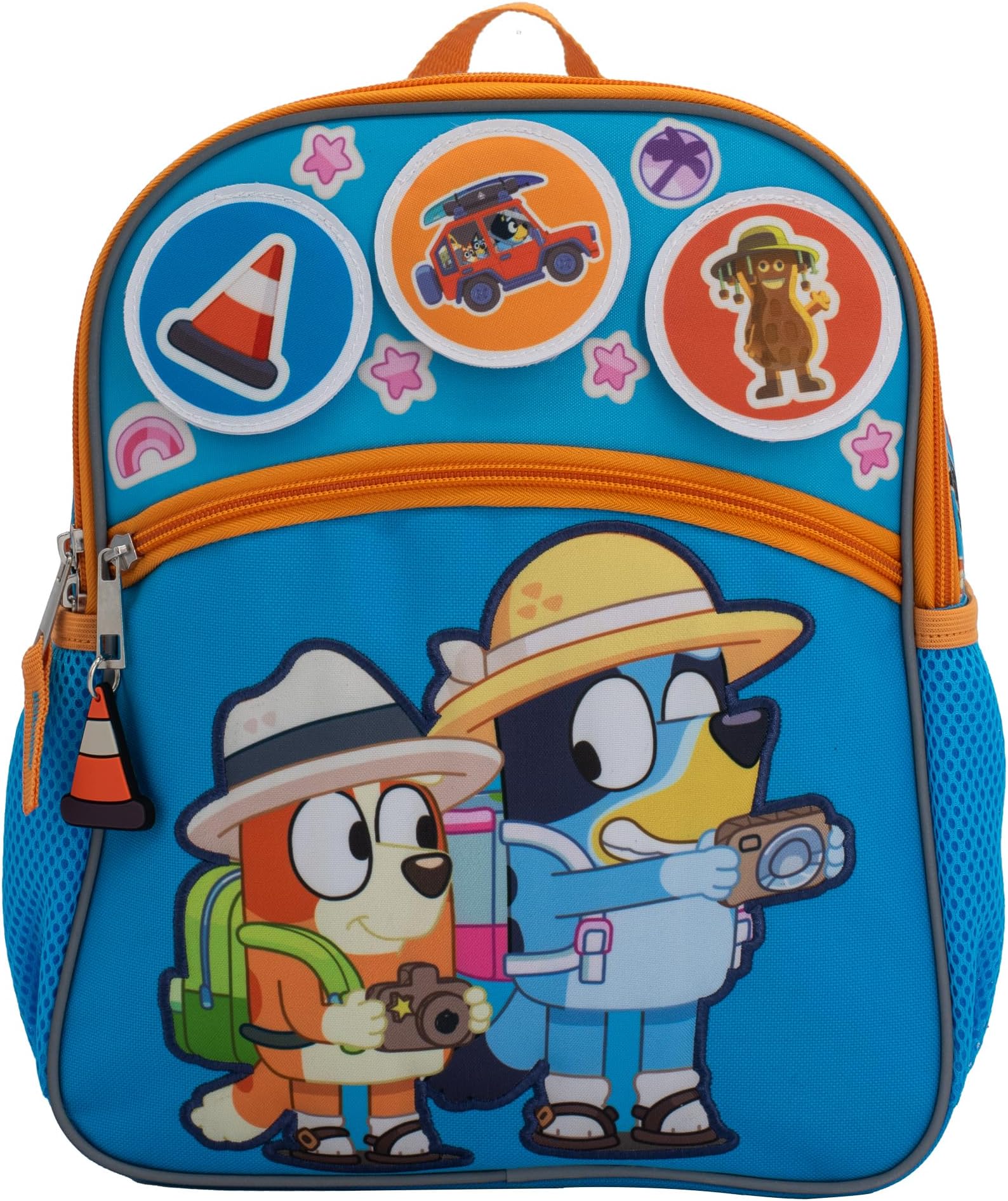 Bluey Interactive 12" Mini Backpack for Kids Bluey & Bingo School Bag for Preschool & Kindergarten Blue, Small, 12" Backpack