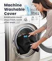 Vista 7 de Everlasting Comfort Cojín de asiento de espuma viscoelástica recomendado por médicos para sillas de oficina y automóvil, accesorios ergonómicos