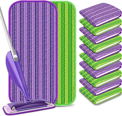 Miniatura 7 de Almohadillas reutilizables para trapeador Swiffer Wet Jet, paquete de 6 almohadillas húmedas de repuesto lavables de microfibra para trapeador en