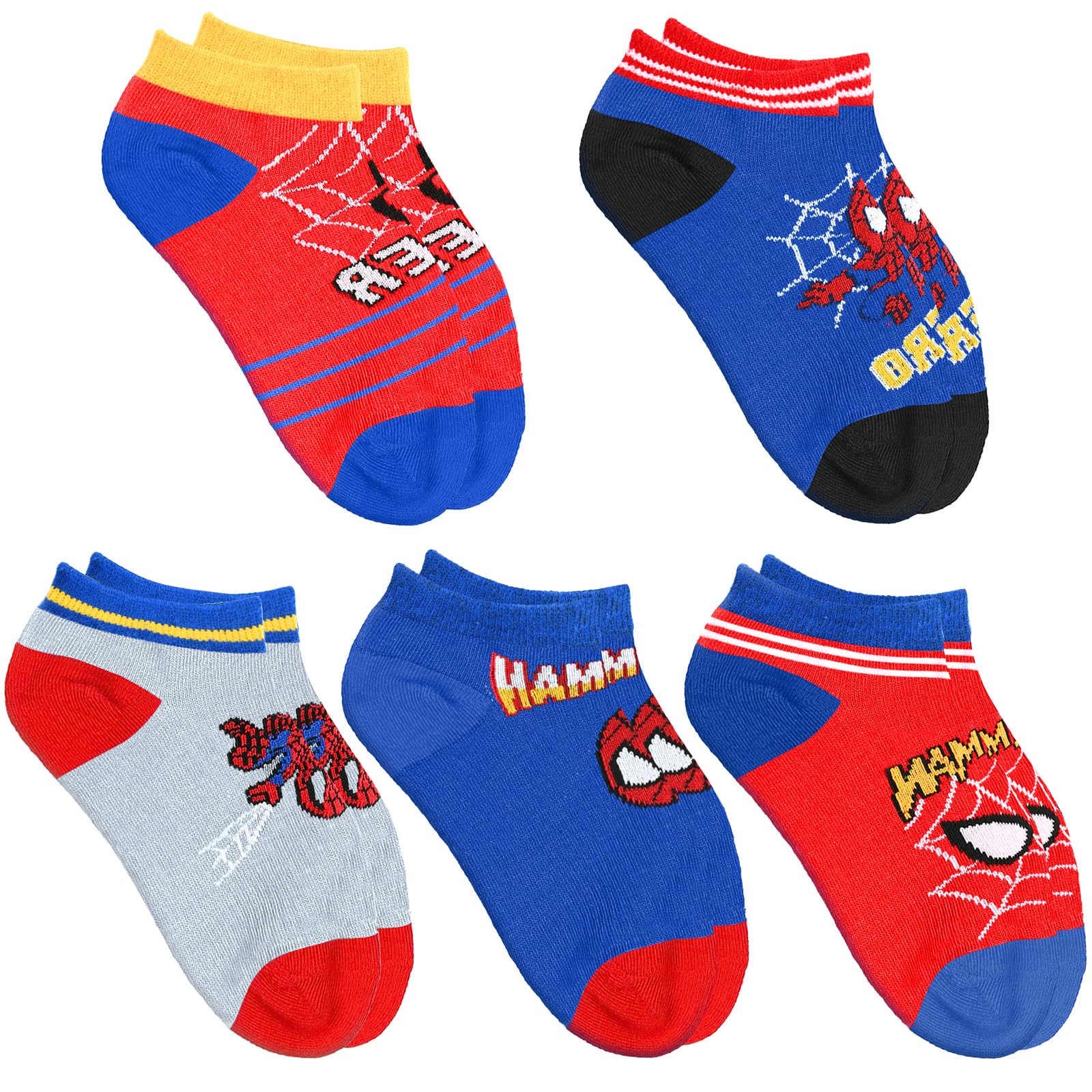 LQTSLFM 5 Pares Calcetines Tobilleros Niño 24-36 Calcetines Cortos Niños para 3 a 12 años