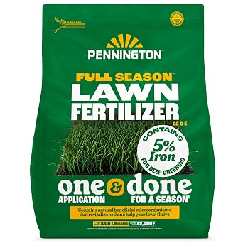 Pennington Full Season Lawn Fertilizer 12M 32-0-5 RF 35/33.6Lb