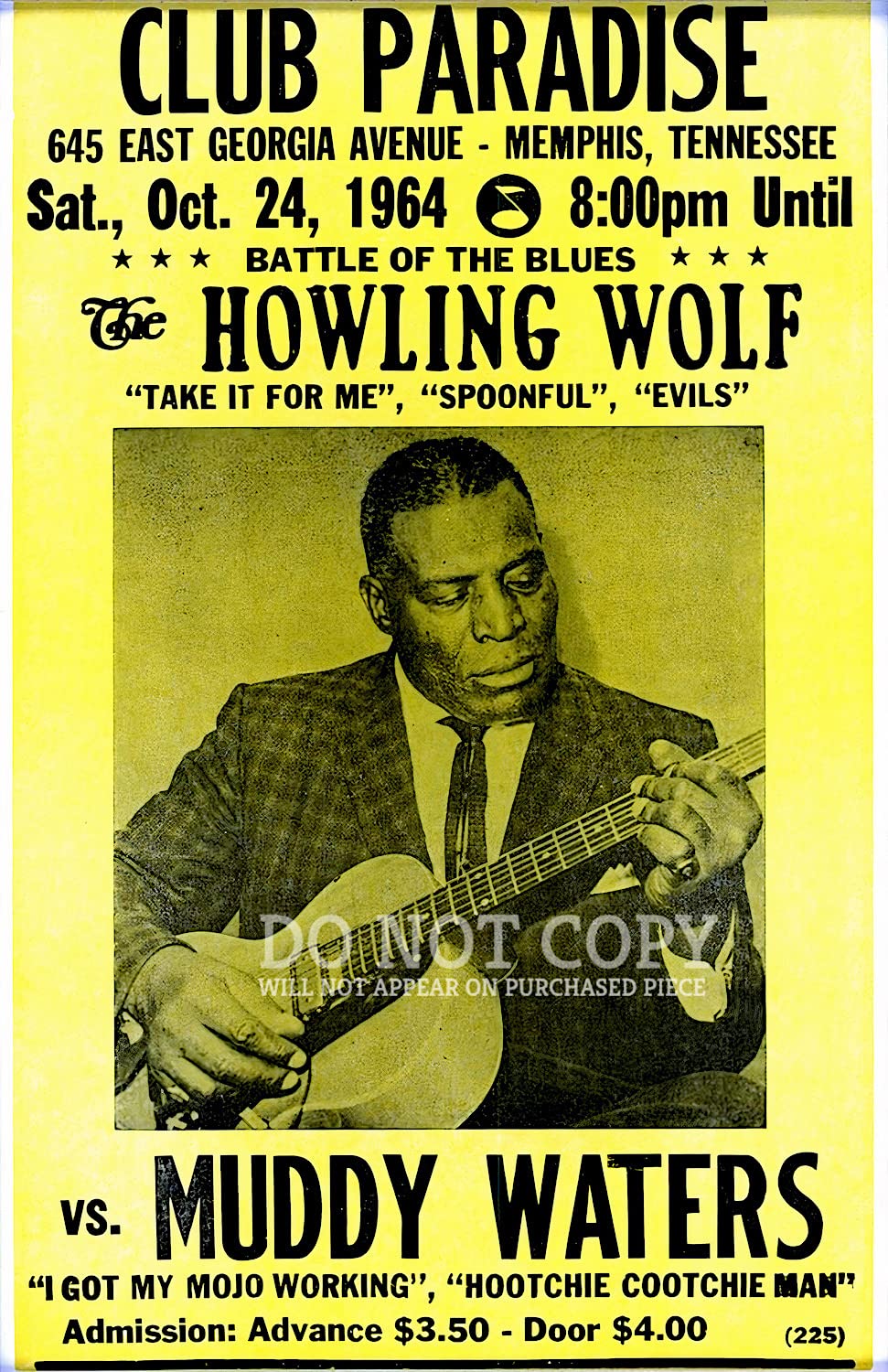 フィルモア1966ポスター/Muddy waters Muddy Waters Blues band 1966 – Galerie 1881