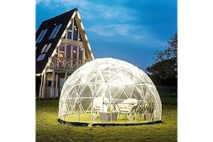 12FT Clear Tent Dome Bubble House Pod Backyard Greenhouse Pod Dome Outdoor Indoor