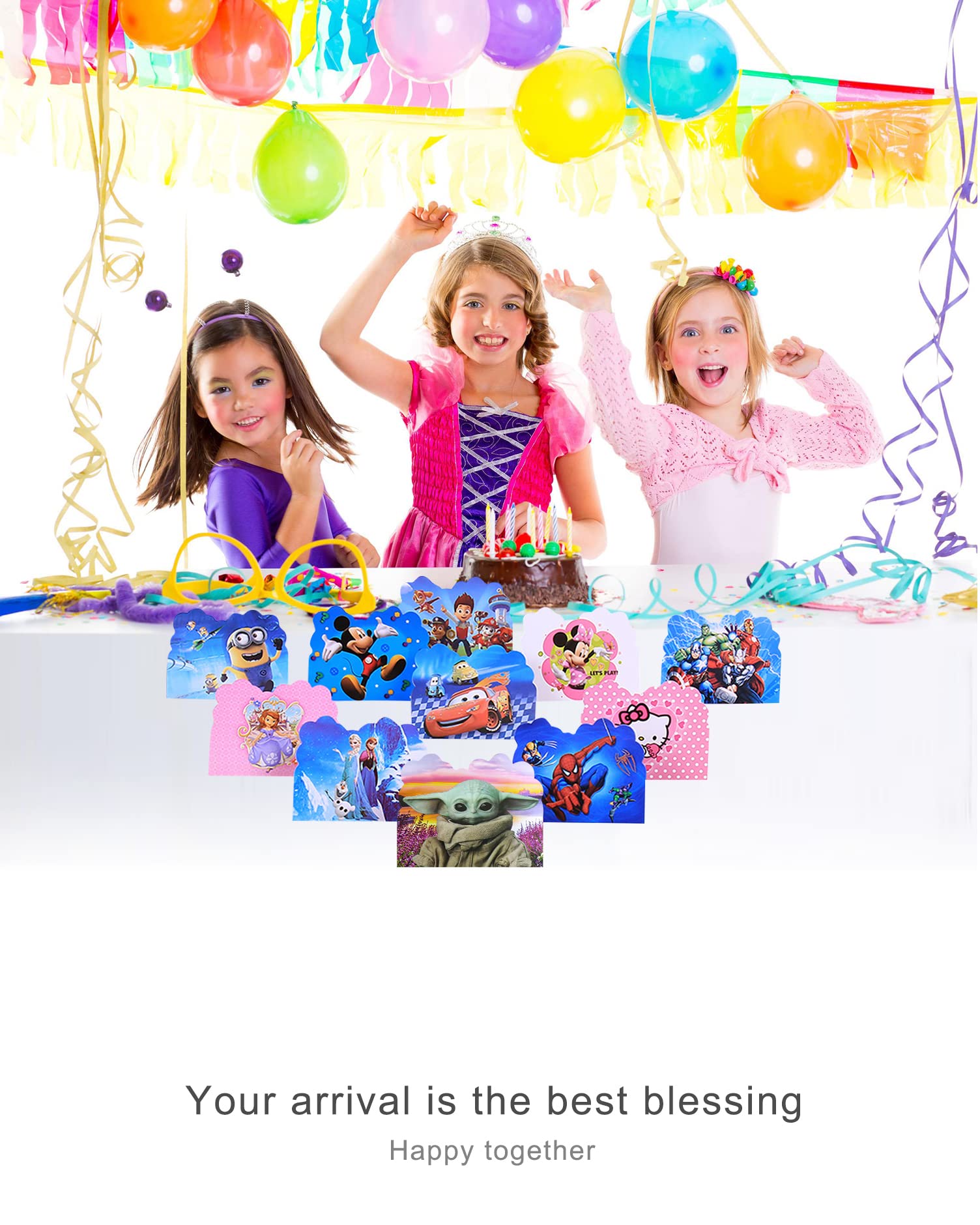 Qemsele Invitations, 30 Cartes + 30 Enveloppes Pour Fêtes D