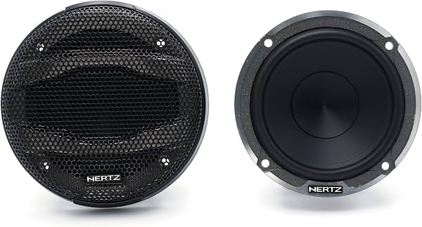 Parlantes de medios HERTZ Mille Pro Series MP-703, par de 3 pulgadas (70 mm) con imanes de neodimio + rejillas