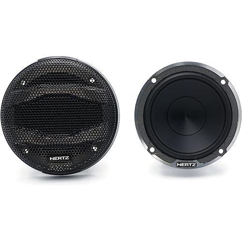 HERTZ Mille Pro Series MP-703 Pair of 3 in. (70mm) Midrange Speakers with Neodymium Magnets + Grilles