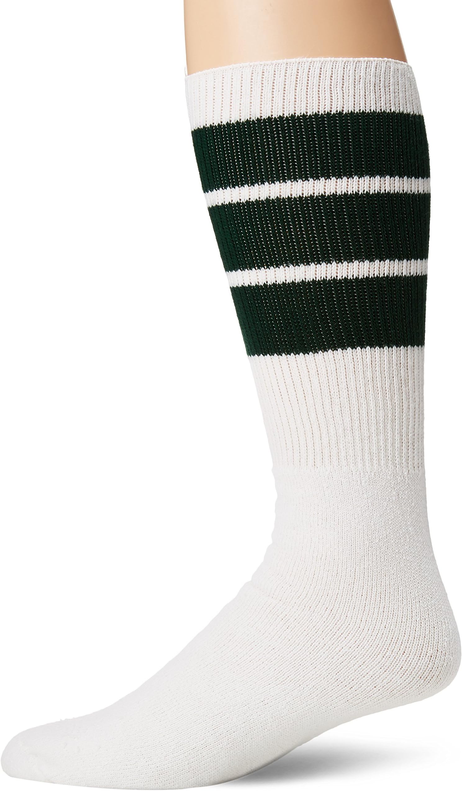 TCK Old School Retro 3 Stripe Athletic Tube Socks Navy
