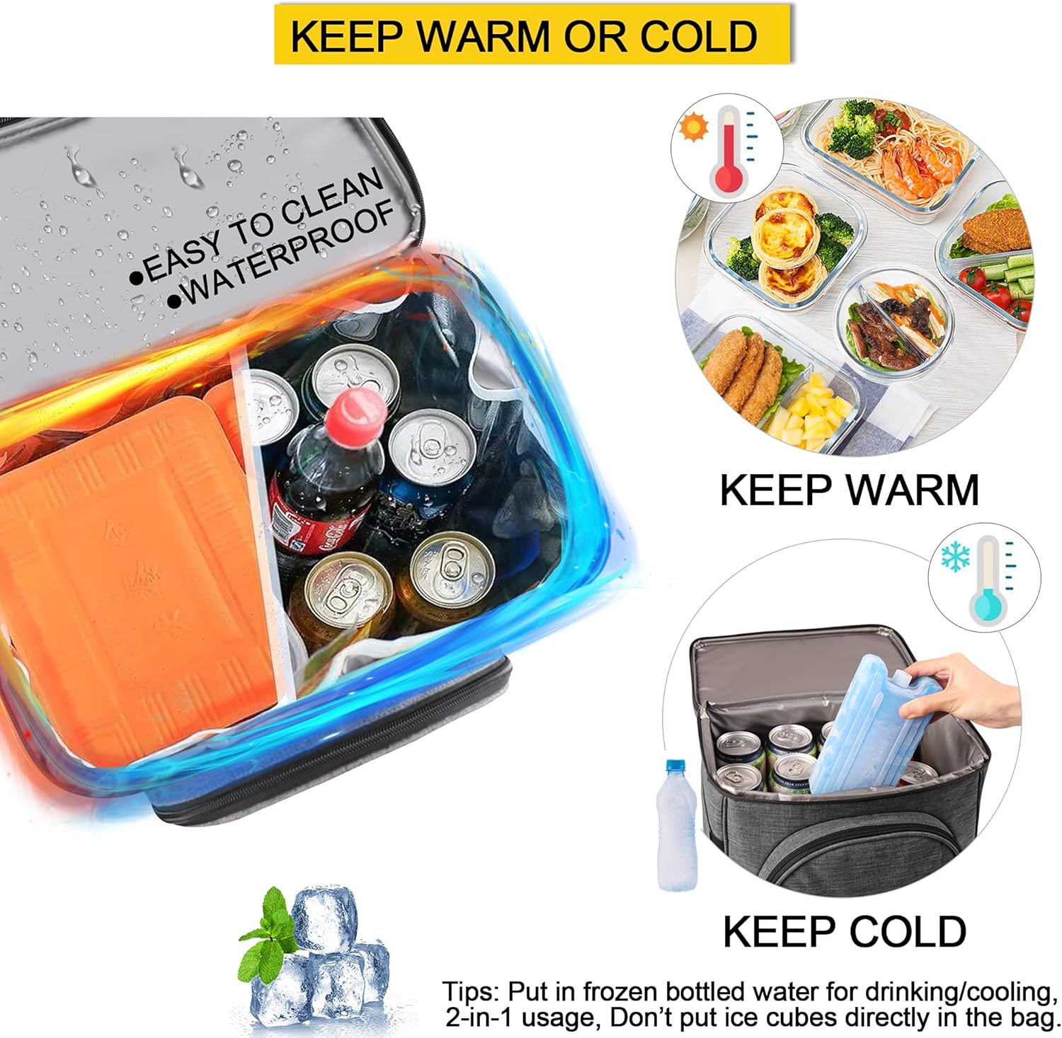 Picnic Backpack & Accessories - Picnic Set for 2 Person with 2 Insulated Cooler Compartment, Lightweight Blanket and Cutlery Set, Perfect for Wedding Gifts for Couples and Bridal Shower Gifts - Image 9