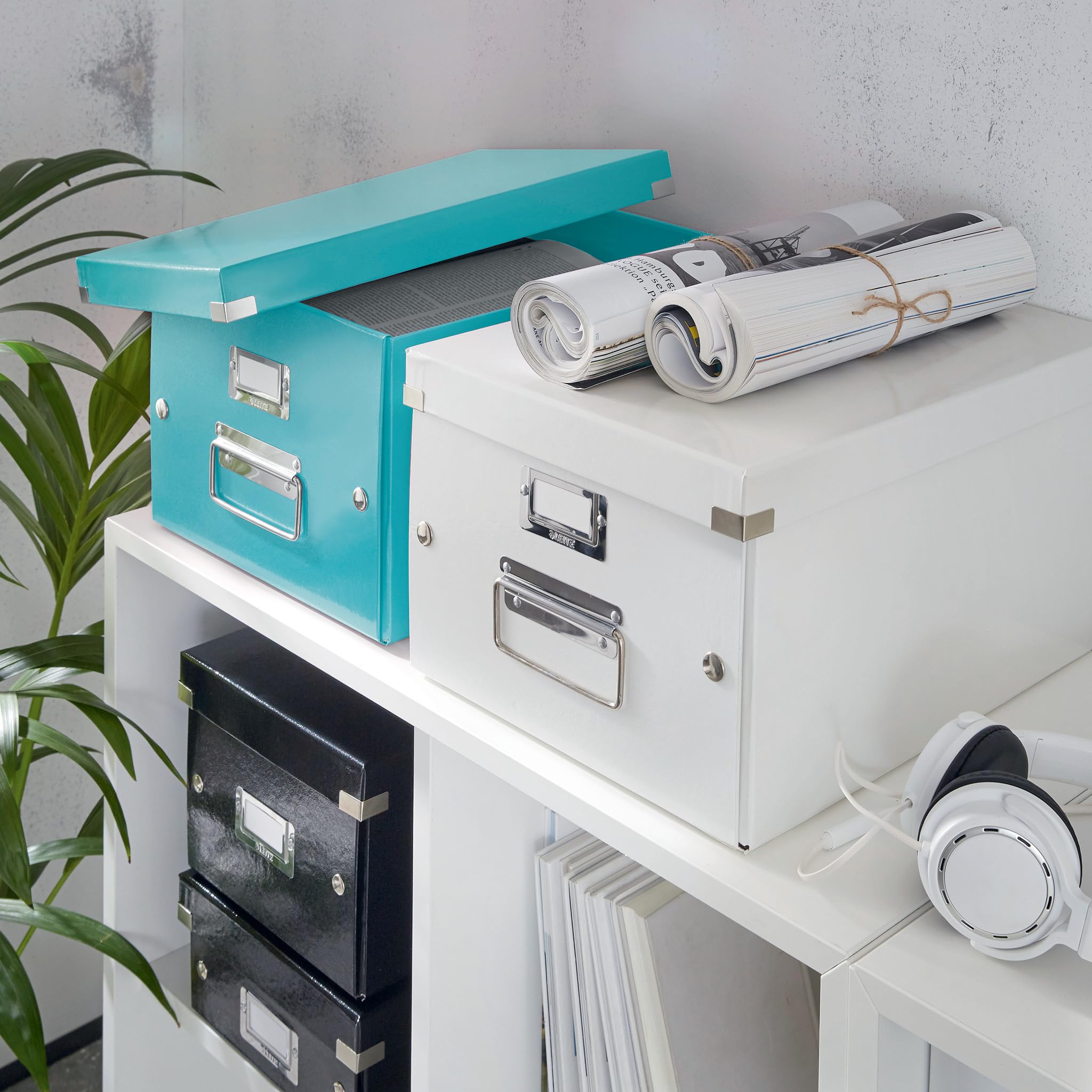 Leitz CD Storage Box, Ice blue, Click and Store Range, 60410051