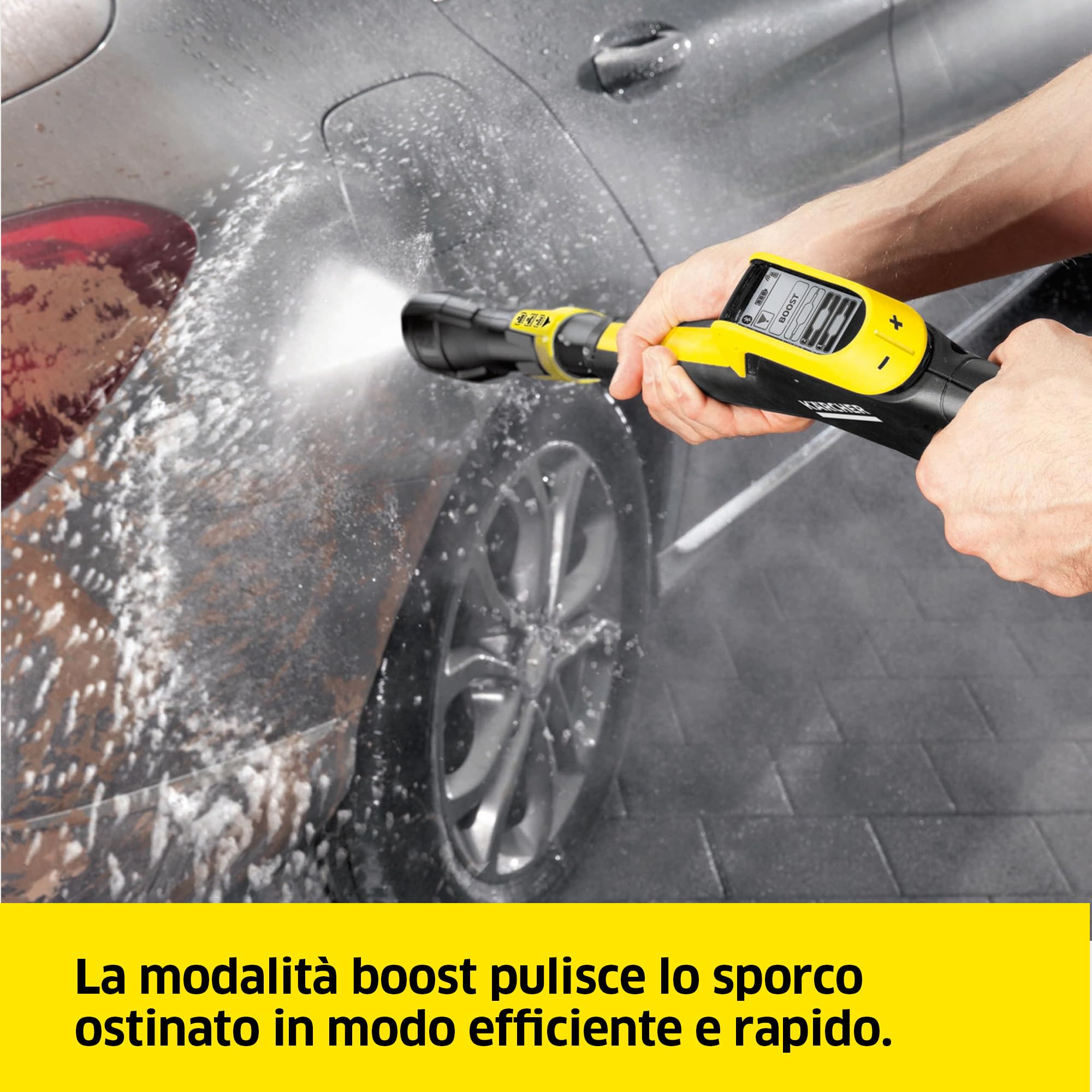 Kärcher Idropulitrice K 7 Premium Smart Control Flex Home, Pressione 180 bar, Portata 600 l/h, Area di Lavoro 60 m²/h, Filtro Acqua Premontato, Tubo Flex e Pistola Alta Pressione, Lancia Multi Jet