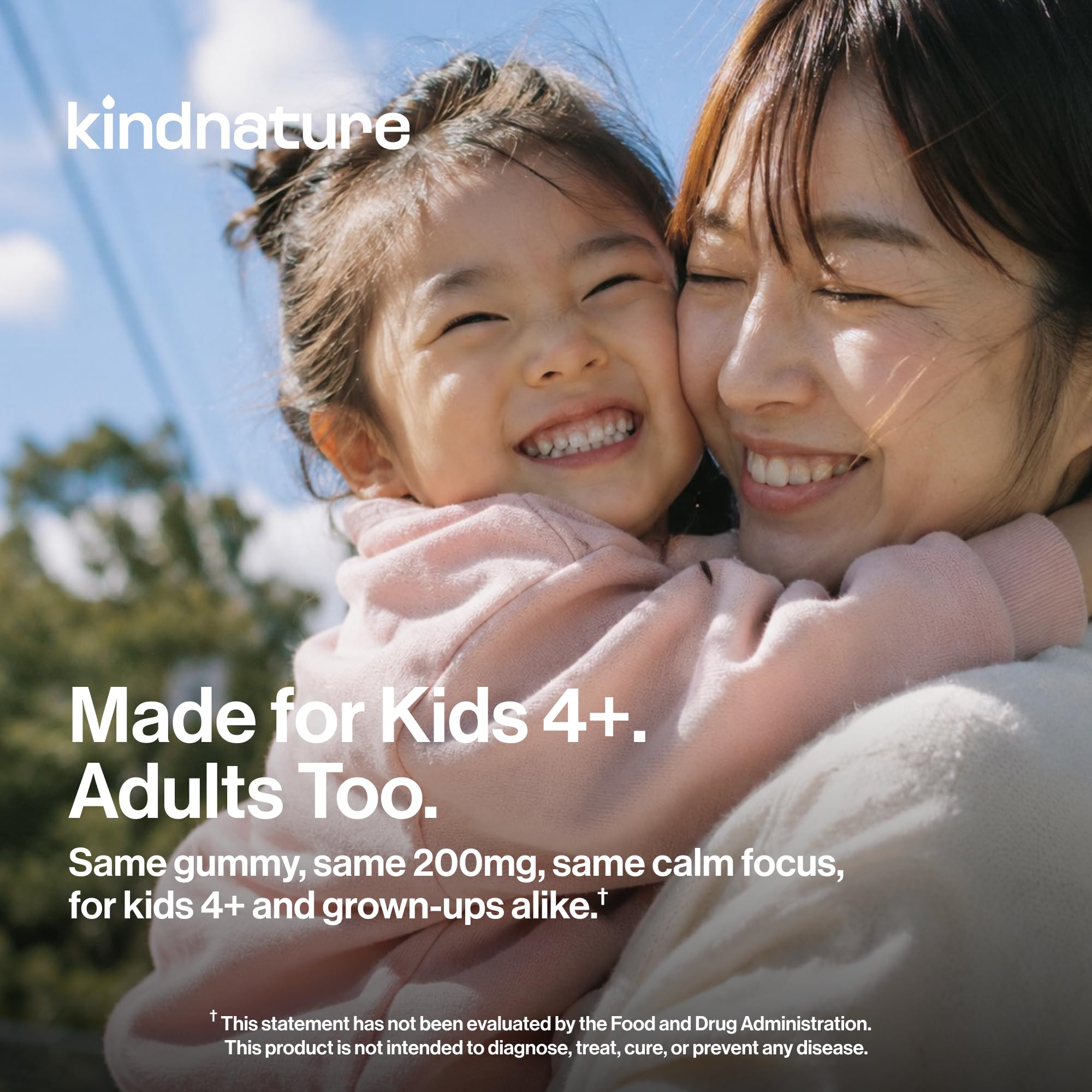 kindnature L-Theanine 200mg Gummies for Kids 4+ & Adults – Pure Single-Ingredient Calm & Focus Chewables – Clinical Dose, Non-Drowsy Relaxation – Vegan, Mixed Berry – 60 Ct — Amazon image 7