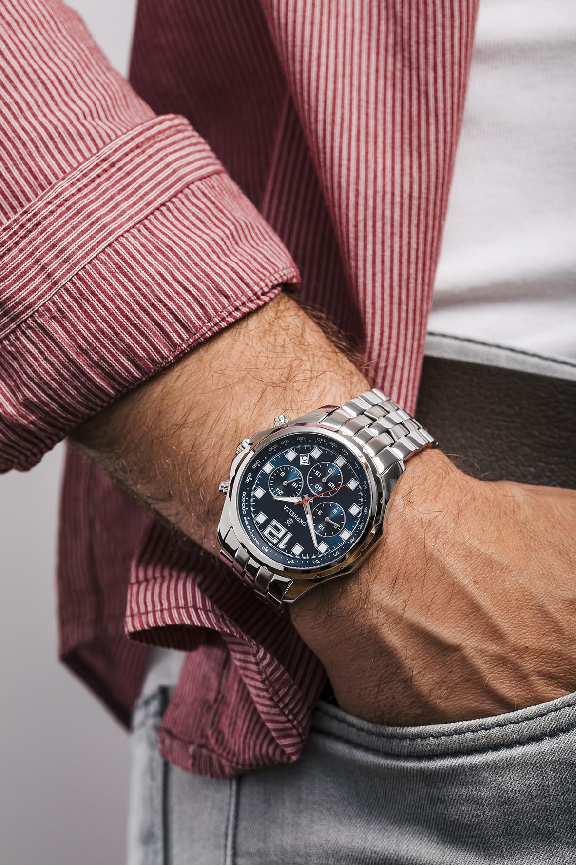 Orphelia La Grande Dual Time - Reloj de Pulsera para Hombre con Mecanismo