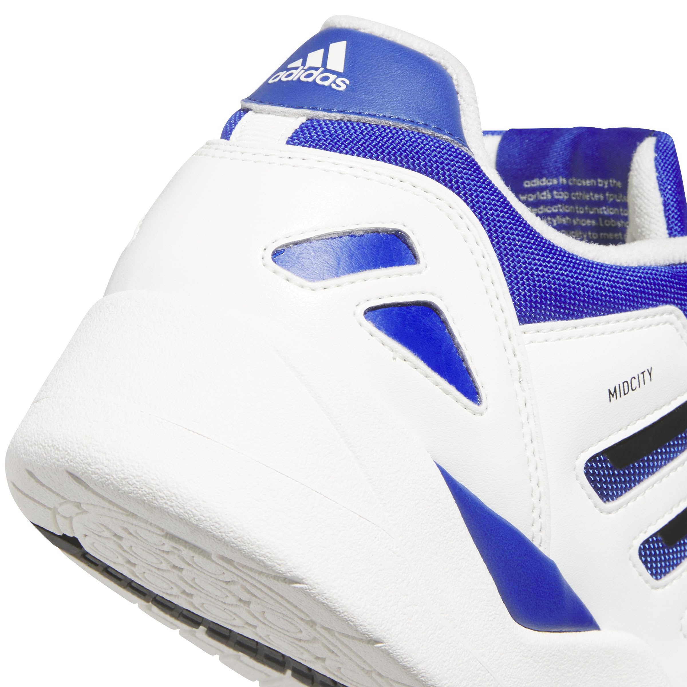Adidas Uomo Midcity Low Shoes, Core White/Semi Lucid Blue/Core Black, 43 1/3 EU