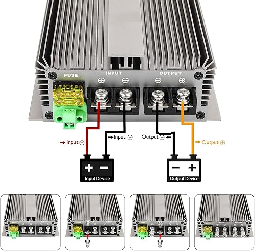 Miniatura 5 de HOMELYLIFE Reductor de voltaje de alta potencia de 600 W DC 48 V 60 V 72 V reductor de voltaje a CC 12 V 50 A Buck convertidor módulo impermeable
