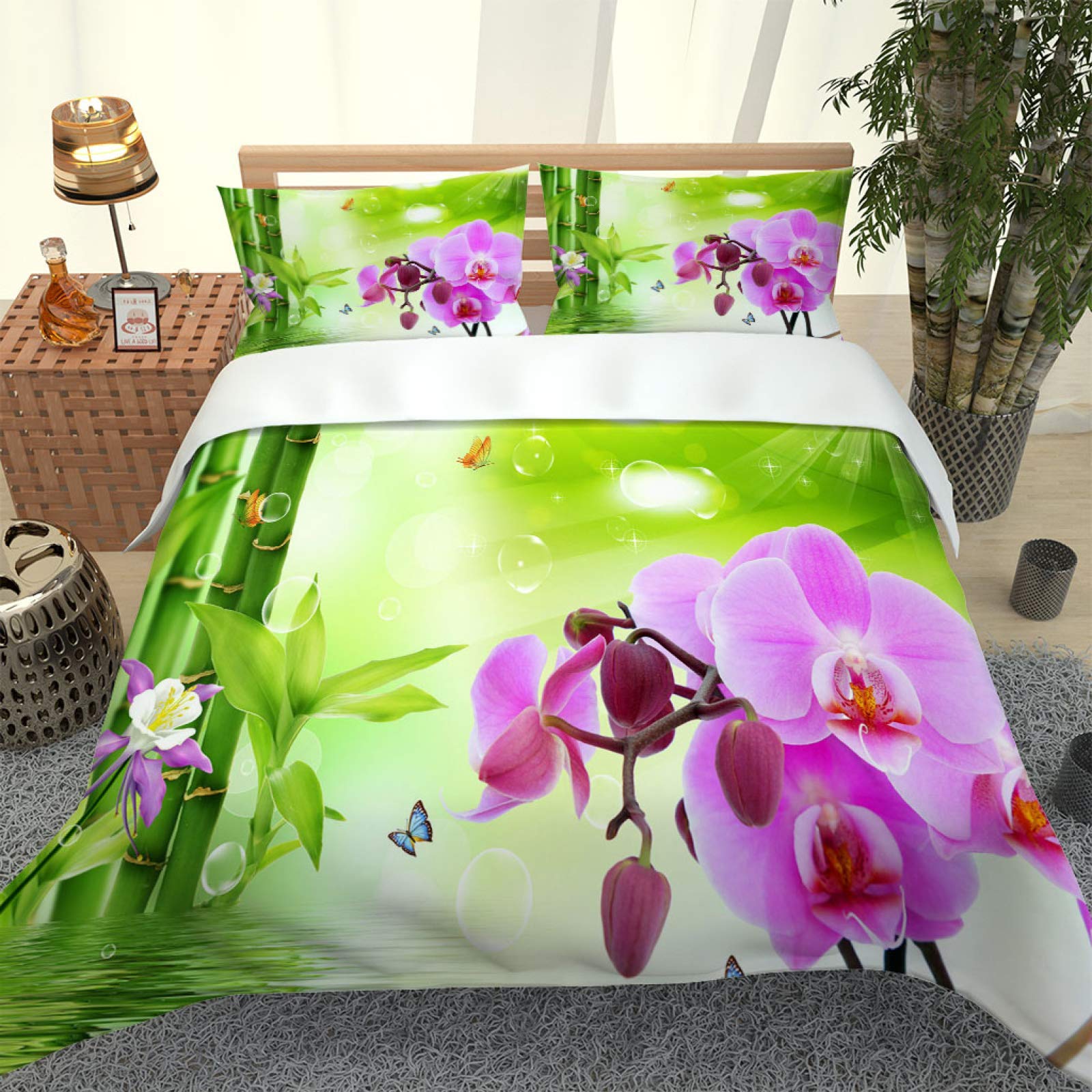 Housse couette 220x240 fermeture éclair pour lit double sans plis