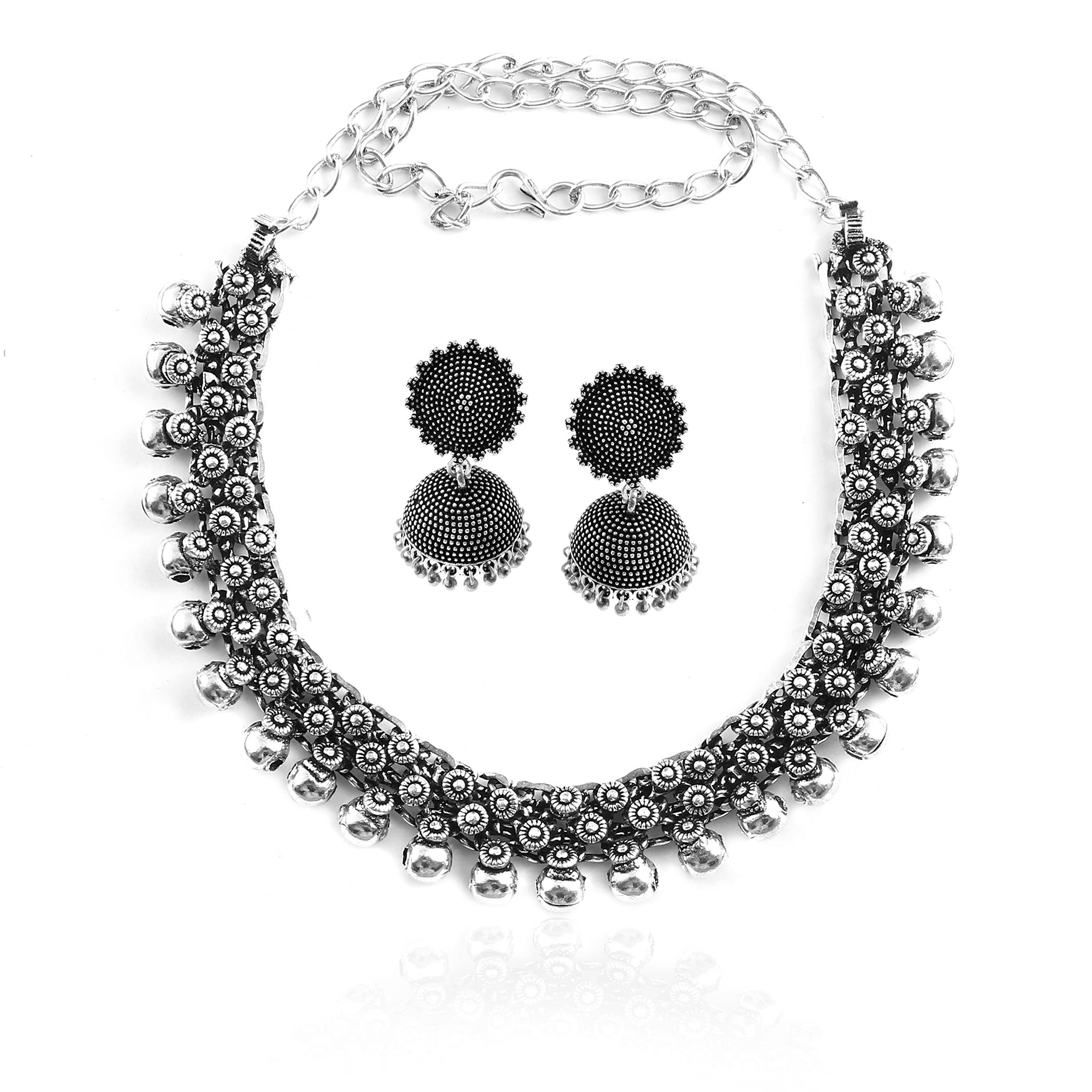 HANIYA Oxidised Silver Jewellery set for women (B0B6SWRB4J) Amazon Price History, Amazon Price Tracker