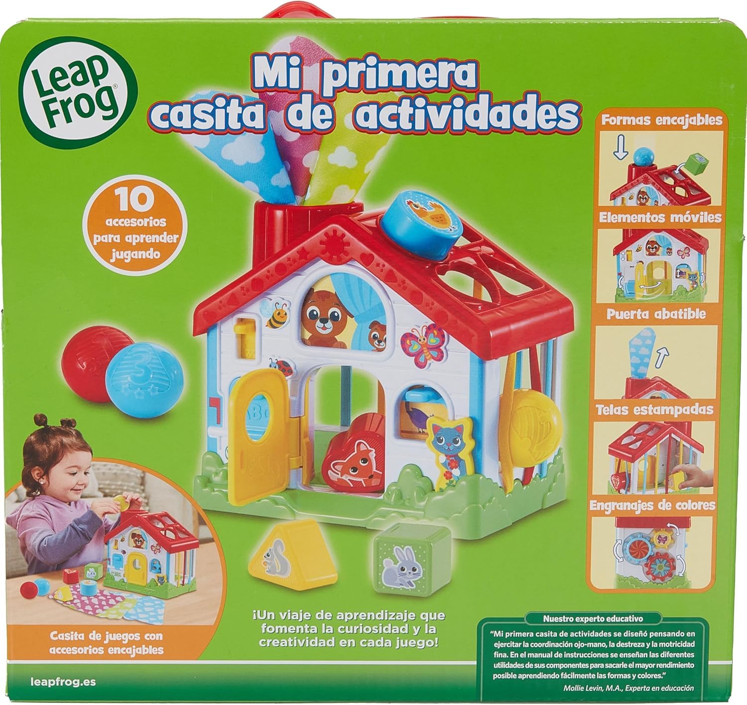 Leapfrog VTech - Mi Primera Casita de Actividades, Juguete Encajable para Bebés 6-12 Meses, Estimula Coordinación, Creatividad, Aprendizaje Temprano, Versión ESP